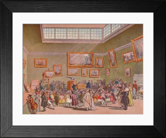 Framed Print : Christies Auction Rooms, (1790), 1901. Artist: Augustus Charles Pugin Framed Print : Christies Auction Rooms, (1790), 1901. Artist: Augustus Charles Pugin
