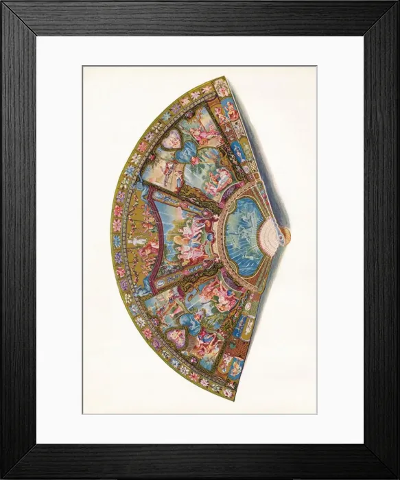 Framed Print : Small Dress Fan, 1901