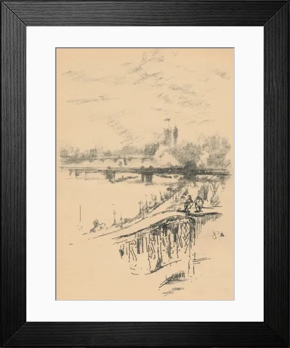 Framed Print : Savoy Pigeons, 1896, (1898). Artist: James Abbott McNeill Whistler Framed Print : Savoy Pigeons, 1896, (1898). Artist: James Abbott McNeill Whistler