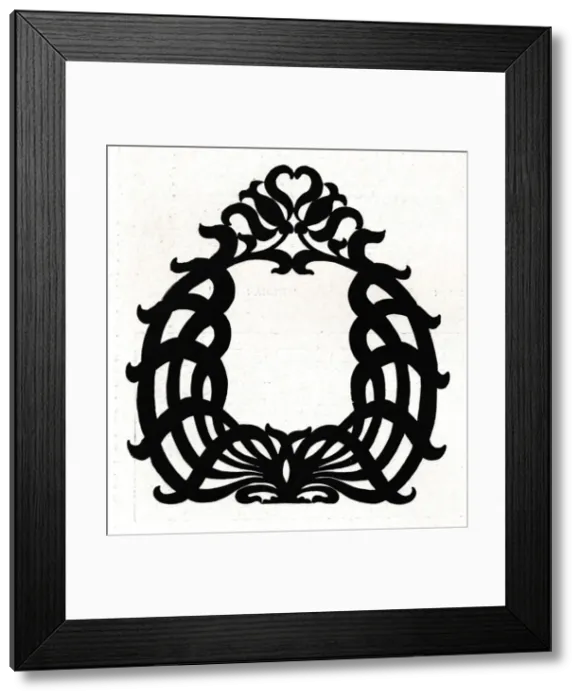 Framed Print : A design for a picture frame titled Sixpence, 1898 Framed Print : A design for a picture frame titled Sixpence, 1898