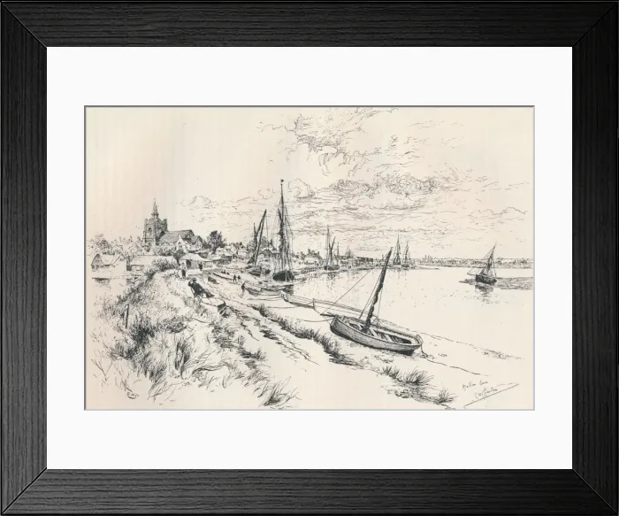 Framed Print : Maldon, Essex, c1879-1898, (1898). Artist: Edward William Charlton Framed Print : Maldon, Essex, c1879-1898, (1898). Artist: Edward William Charlton
