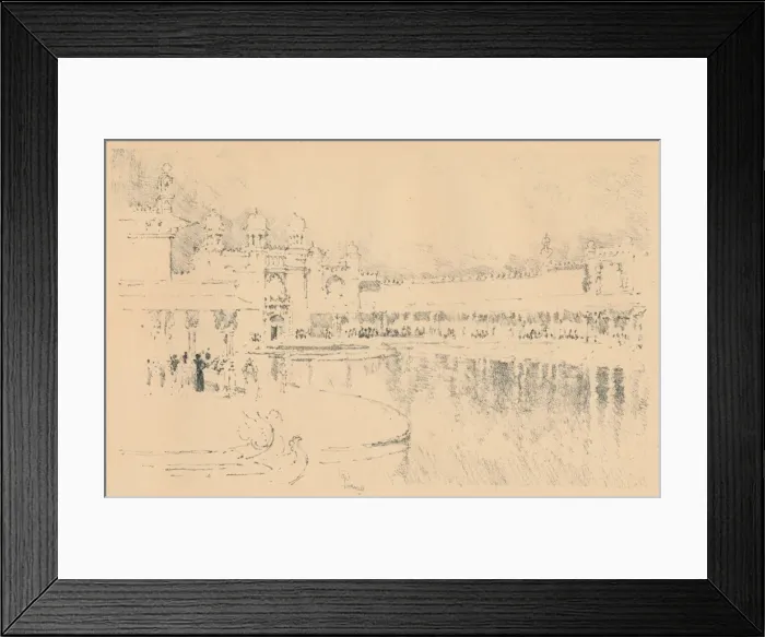 Framed Print : Auto-Lithograph by J. Pennell, c1877-1898, (1898). Artist: Joseph Pennell Framed Print : Auto-Lithograph by J. Pennell, c1877-1898, (1898). Artist: Joseph Pennell