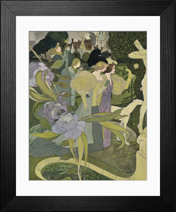Framed Print : Les Jardins D Armide, c1888-1898, (1898). Artist: Georges Joseph van Sluijters Framed Print : Les Jardins D Armide, c1888-1898, (1898). Artist: Georges Joseph van Sluijters