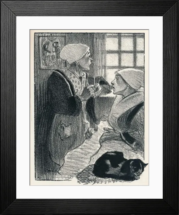 Framed Print : Les Femmes De France from Chansons De Femmes, 1897, (1898). Artist: Theophile Alexandre Steinlen Framed Print : Les Femmes De France from Chansons De Femmes, 1897, (1898). Artist: Theophile Alexandre Steinlen