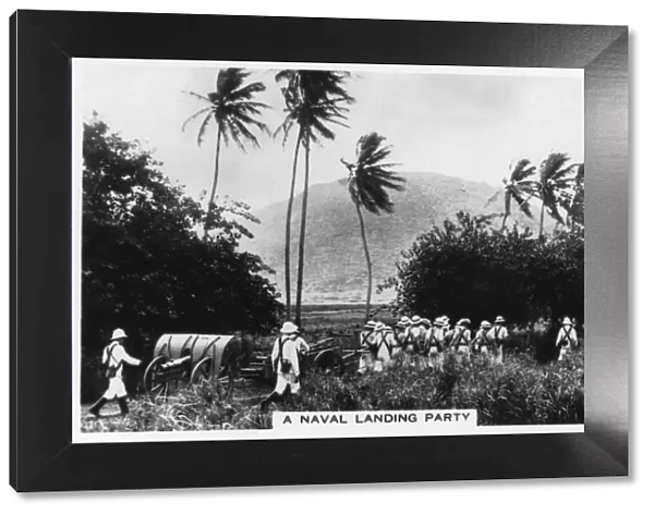 A navy landing party, St Kitts, West indies, 1937