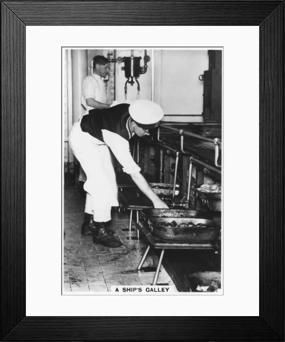 Framed Print : A ships galley, 1937 Framed Print : A ships galley, 1937