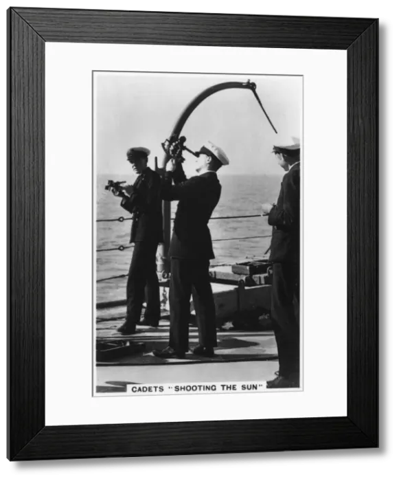 Framed Print : Cadets shooting the sun, Royal Navy College, 1937 Framed Print : Cadets shooting the sun, Royal Navy College, 1937