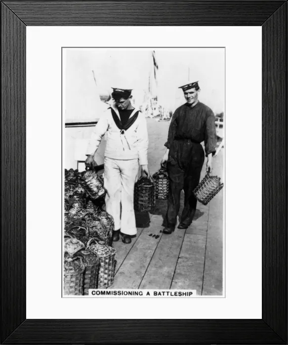 Framed Print : Commissioning a Battleship, 1937 Framed Print : Commissioning a Battleship, 1937