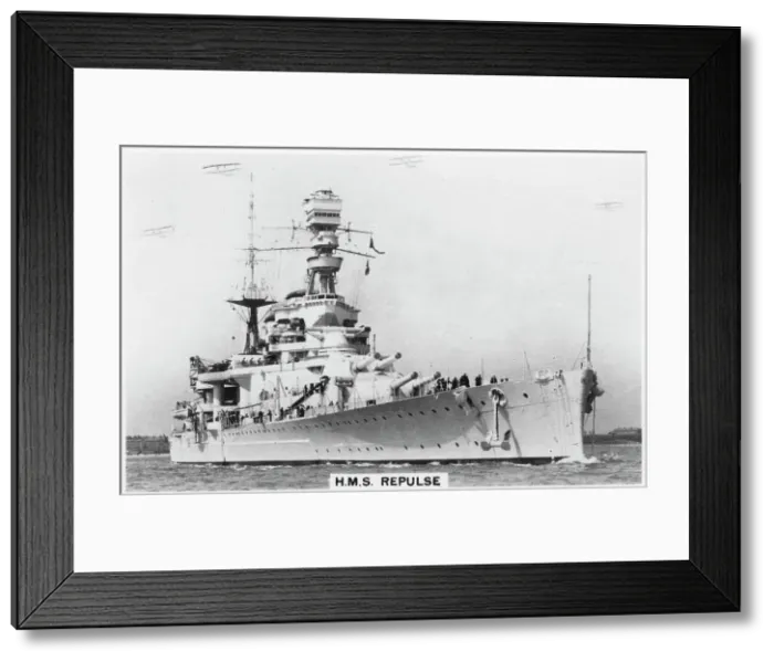 Framed Print : Battlecruiser HMS Repulse, 1937 Framed Print : Battlecruiser HMS Repulse, 1937