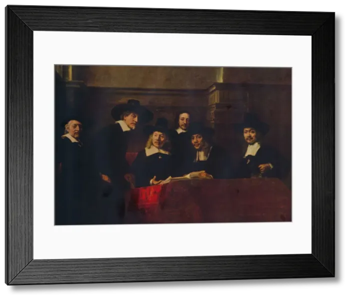 Framed Print : The Sampling Officials, 1662, (1938) Framed Print : The Sampling Officials, 1662, (1938)