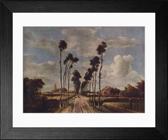 Framed Print : The Avenue at Middelharnis, 1689, (1938). Artist: Meindert Hobbema Framed Print : The Avenue at Middelharnis, 1689, (1938). Artist: Meindert Hobbema