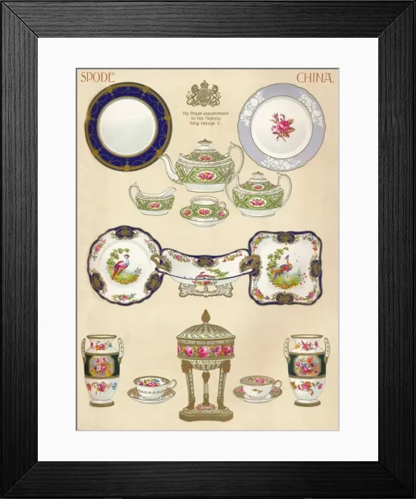 Framed Print : Spode China: WTCopeland & Sons, Stoke-on-Trent, 18th century, (1913) Framed Print : Spode China: WTCopeland & Sons, Stoke-on-Trent, 18th century, (1913)