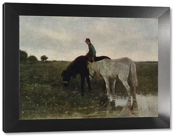 Watering Horses, 1871, (1913). Artist: Anton Mauve