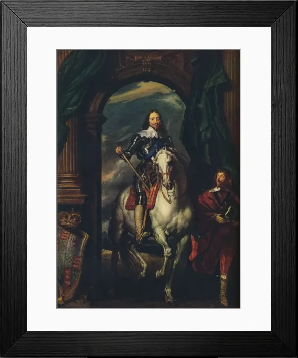 Framed Print : Charles I (1600-1649) with M de St Antoine, 1633, (1913). Artist: Anthony van Dyck Framed Print : Charles I (1600-1649) with M de St Antoine, 1633, (1913). Artist: Anthony van Dyck