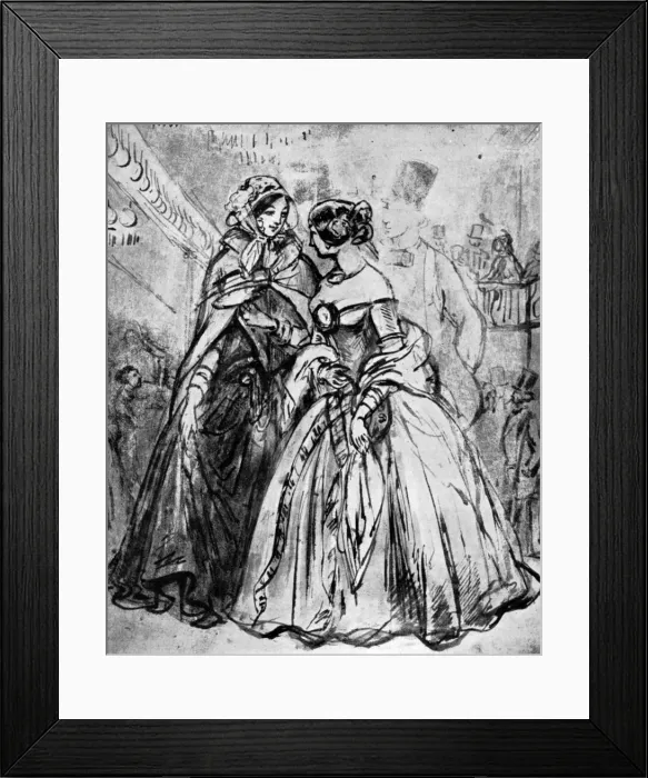 Framed Print : At Mabille s, 19th century, (1930). Artist: Constantin Guys Framed Print : At Mabille s, 19th century, (1930). Artist: Constantin Guys