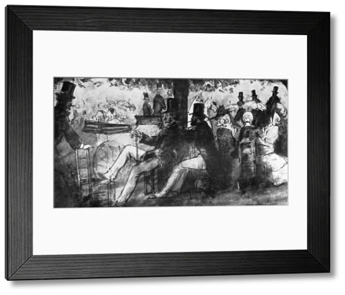 Framed Print : The Promenade, 19th century, (1930). Artist: Constantin Guys Framed Print : The Promenade, 19th century, (1930). Artist: Constantin Guys