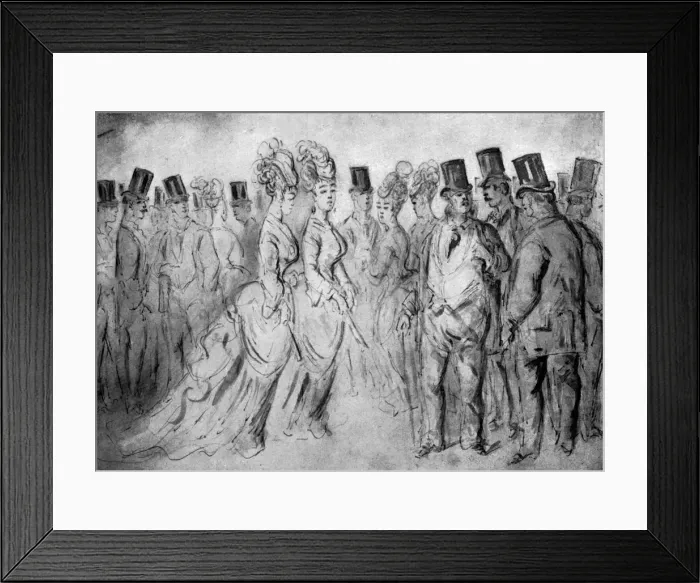 Framed Print : The Promenade, 19th century, (1930). Artist: Constantin Guys Framed Print : The Promenade, 19th century, (1930). Artist: Constantin Guys