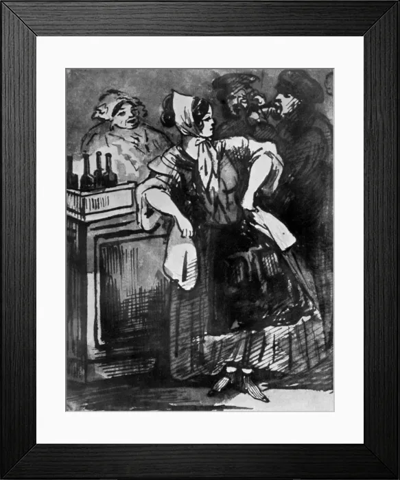 Framed Print : Le Comptoir, 19th century, (1930). Artist: Constantin Guys