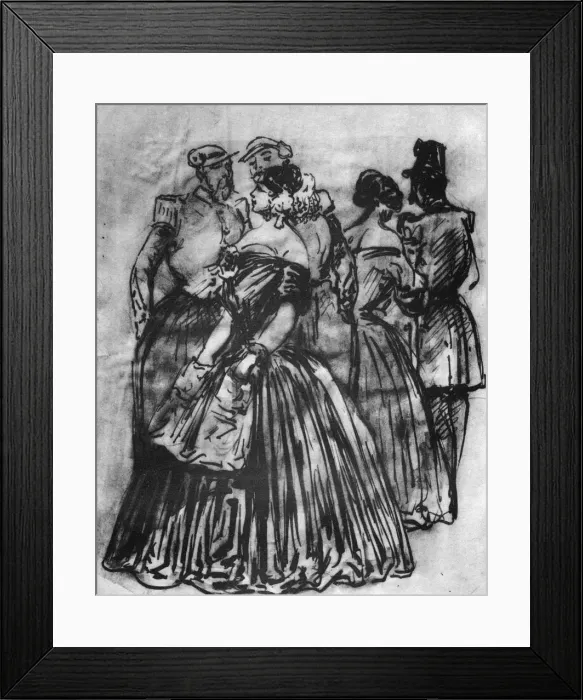 Framed Print : Off Duty, 19th century, (1930). Artist: Constantin Guys Framed Print : Off Duty, 19th century, (1930). Artist: Constantin Guys