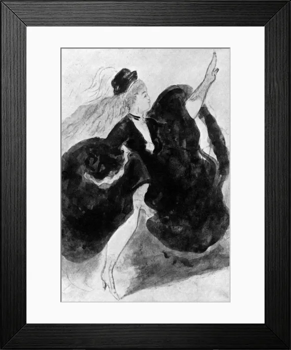 Framed Print : Can-Can, 19th century, (1930). Artist: Constantin Guys