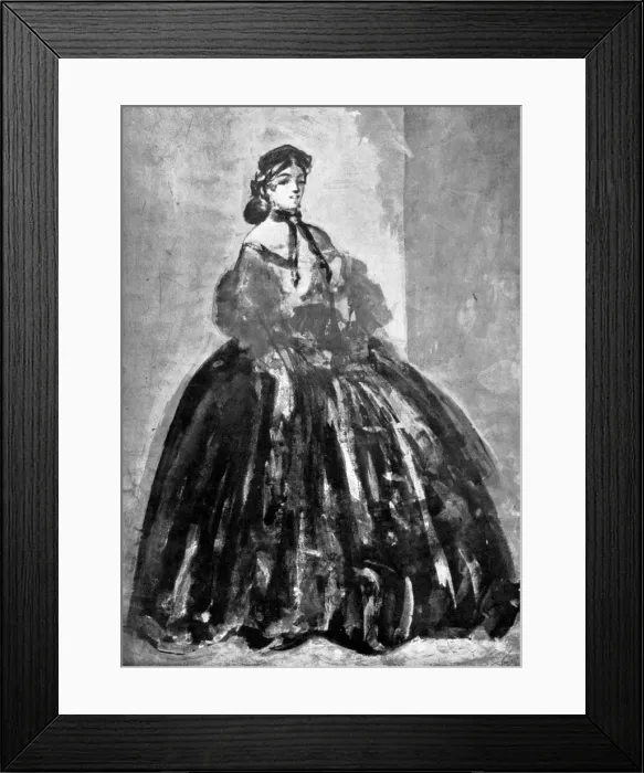 Framed Print : Portrait of a Woman, 19th century, (1930). Artist: Constantin Guys Framed Print : Portrait of a Woman, 19th century, (1930). Artist: Constantin Guys