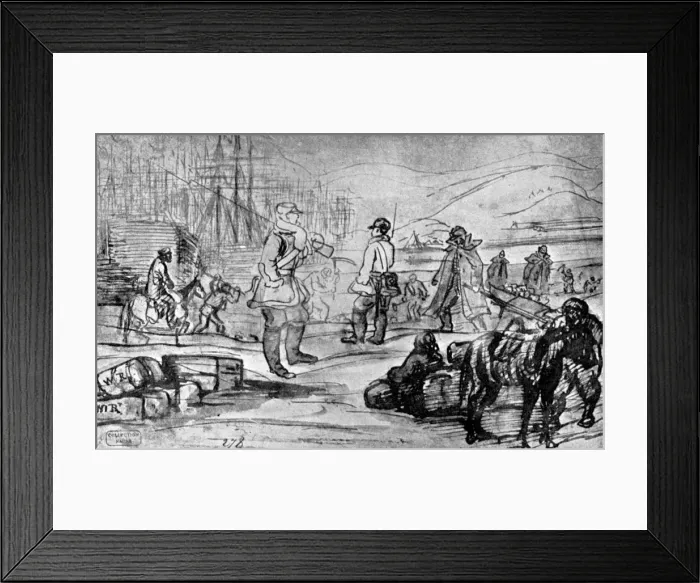 Framed Print : At Sebastopol, 19th century, (1930). Artist: Constantin Guys Framed Print : At Sebastopol, 19th century, (1930). Artist: Constantin Guys