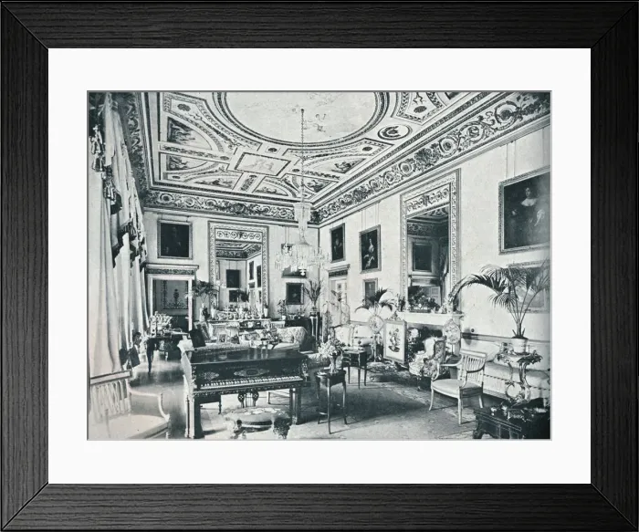 Framed Print : The Salon, Avington, c1908