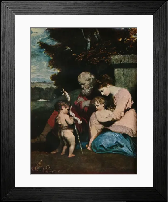 Framed Print : The Holy Family with the Infant St John, 1788-9. Artist: Sir Joshua Reynolds Framed Print : The Holy Family with the Infant St John, 1788-9. Artist: Sir Joshua Reynolds