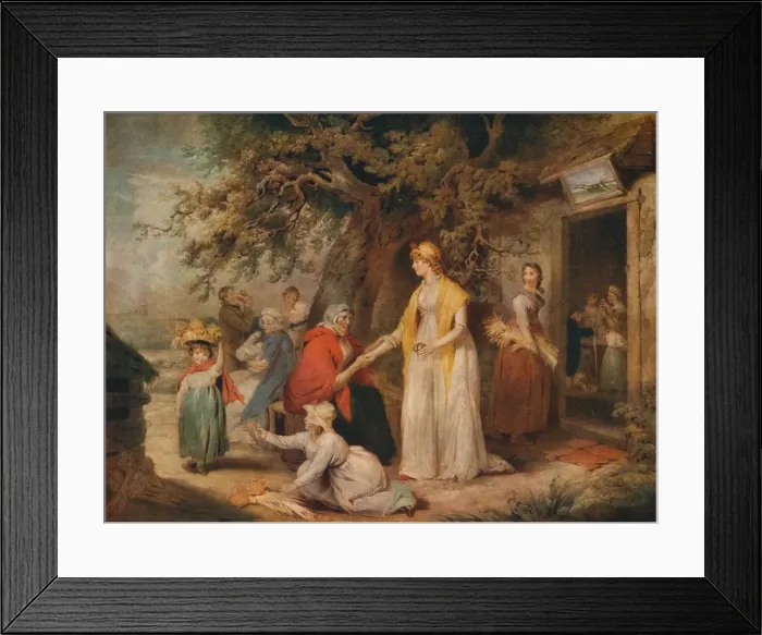 Framed Print : Outside a Country Alehouse, c18th century. Artist: William Ward Framed Print : Outside a Country Alehouse, c18th century. Artist: William Ward