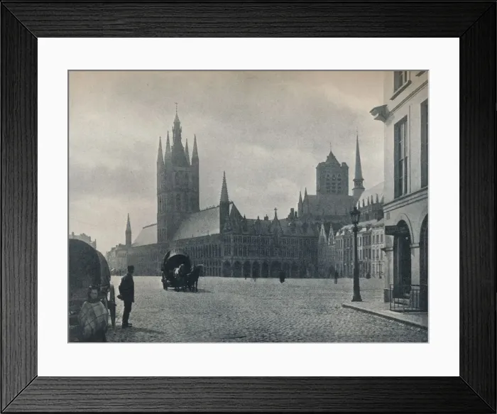 Framed Print : The Town Hall and Cloth Hall, Ypres, Belgium, c1900 (1914-1915). Artist: John Benjamin Stone Framed Print : The Town Hall and Cloth Hall, Ypres, Belgium, c1900 (1914-1915). Artist: John Benjamin Stone