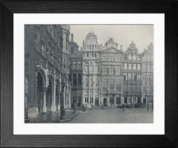 Framed Print : A corner of the Grand Place, Brussels, Belgium, c1900 (1914-1915). Artist: John Benjamin Stone Framed Print : A corner of the Grand Place, Brussels, Belgium, c1900 (1914-1915). Artist: John Benjamin Stone