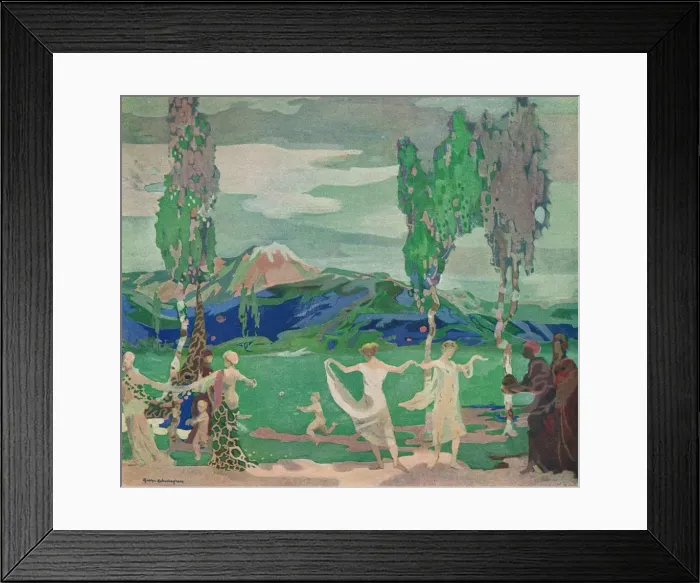 Framed Print : The Fields of Avatar, c20th century (1914-1915). Artist: George Sheringham Framed Print : The Fields of Avatar, c20th century (1914-1915). Artist: George Sheringham