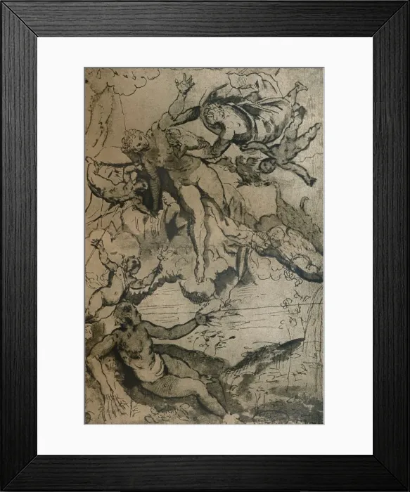 Framed Print : The Origin of the Milky Way, c1575 (1932). Artist: Jacopo Tintoretto Framed Print : The Origin of the Milky Way, c1575 (1932). Artist: Jacopo Tintoretto