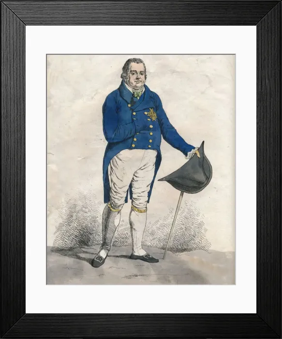 Framed Print : Louis 18th, 1814. Artist: Denis Dighton Framed Print : Louis 18th, 1814. Artist: Denis Dighton