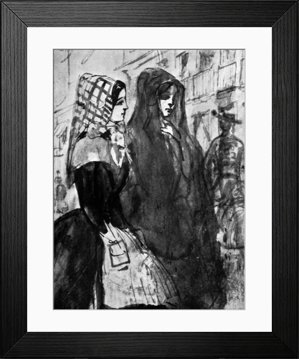Framed Print : Gipsies, 19th century, (1930). Artist: Constantin Guys Framed Print : Gipsies, 19th century, (1930). Artist: Constantin Guys