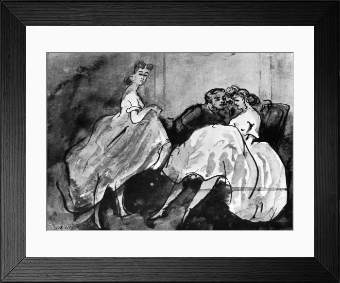 Framed Print : Maison de Rendez-vous, 19th century, (1930). Artist: Constantin Guys