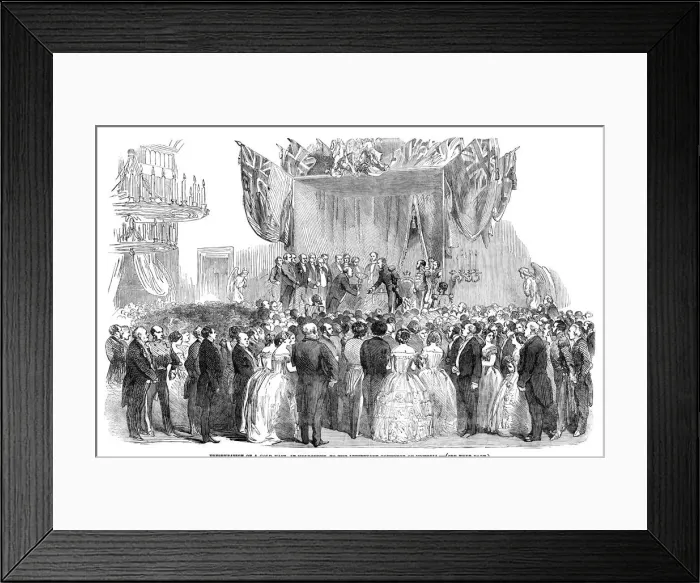 Framed Print : Presentation of a gold vase, at Melbourne, to the Lieutenant Governor of Victoria, 1854 Framed Print : Presentation of a gold vase, at Melbourne, to the Lieutenant Governor of Victoria, 1854