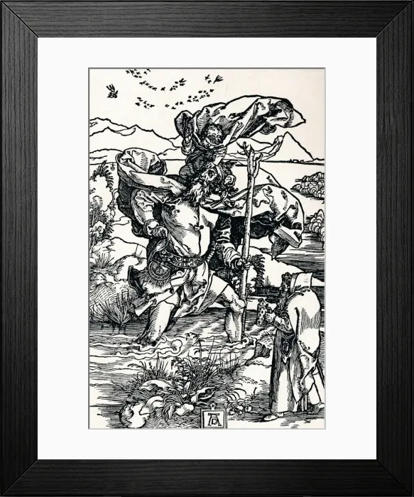 Framed Print : St Christopher, 1500 (1906). Artist: Albrecht Durer Framed Print : St Christopher, 1500 (1906). Artist: Albrecht Durer