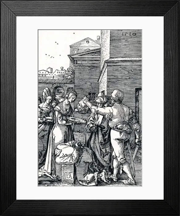 Framed Print : The Beheading of St John the Baptist, 1510 (1906). Artist: Albrecht Durer Framed Print : The Beheading of St John the Baptist, 1510 (1906). Artist: Albrecht Durer
