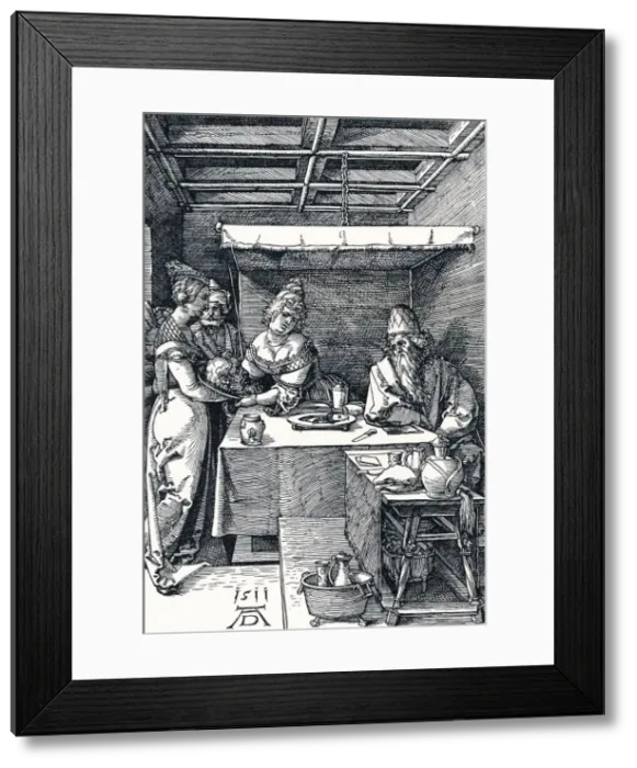 Framed Print : Salome Presenting the Head of St John the Baptist to Herodias, 1511 (1906). Artist: Albrecht Durer Framed Print : Salome Presenting the Head of St John the Baptist to Herodias, 1511 (1906). Artist: Albrecht Durer