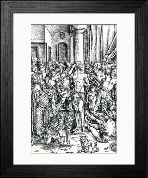 Framed Print : The Flagellation of Christ, 1498 (1906). Artist: Albrecht Durer Framed Print : The Flagellation of Christ, 1498 (1906). Artist: Albrecht Durer
