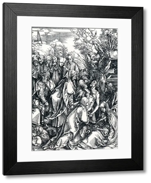 Framed Print : The Entombment, 1498 (1906). Artist: Albrecht Durer Framed Print : The Entombment, 1498 (1906). Artist: Albrecht Durer