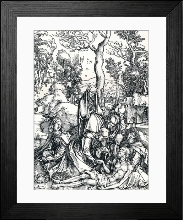 Framed Print : The Lamentation for Christ, 1498 (1906). Artist: Albrecht Durer Framed Print : The Lamentation for Christ, 1498 (1906). Artist: Albrecht Durer