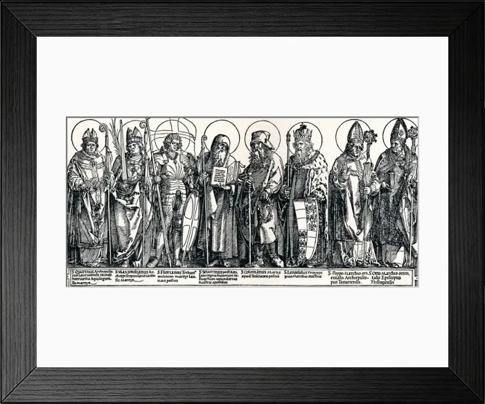 Framed Print : The Patron Saints of Austria, 1515 (1906). Artist: Albrecht Durer Framed Print : The Patron Saints of Austria, 1515 (1906). Artist: Albrecht Durer