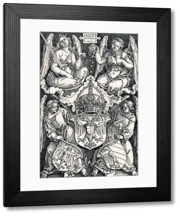 Framed Print : Coat of Arms of the City of Nuremberg, 1521 (1906). Artist: Albrecht Durer Framed Print : Coat of Arms of the City of Nuremberg, 1521 (1906). Artist: Albrecht Durer