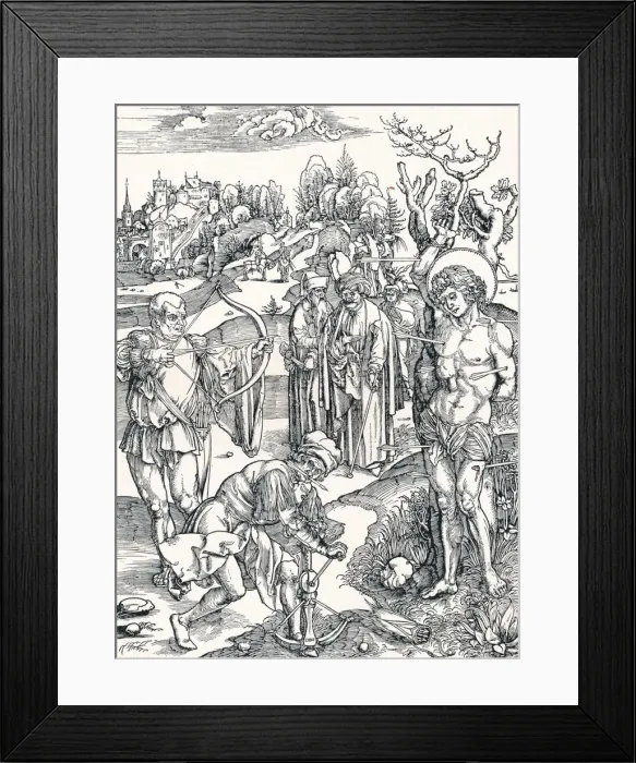 Framed Print : The Martyrdom of St Sebastian, c1495 (1906). Artist: Albrecht Durer Framed Print : The Martyrdom of St Sebastian, c1495 (1906). Artist: Albrecht Durer