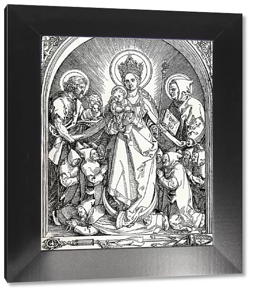 The Madonna with the Carthusian Friars, St John the Baptist and St Bruno, 1515 (1906). Artist: Albrecht Durer