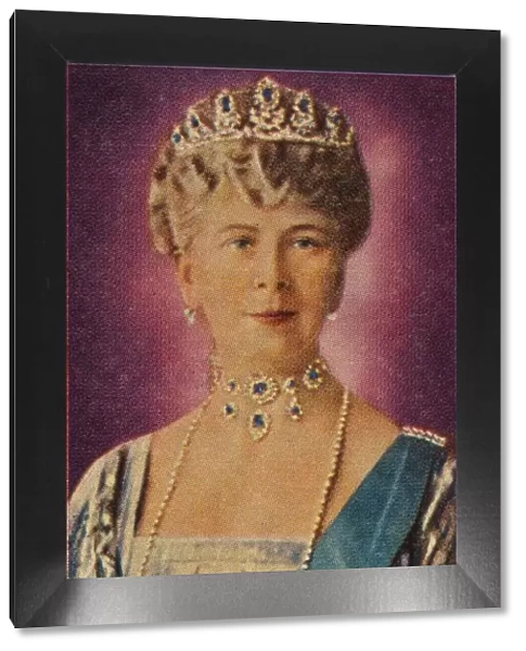 Queen Mary, consort of King George V, in court dress, 1935