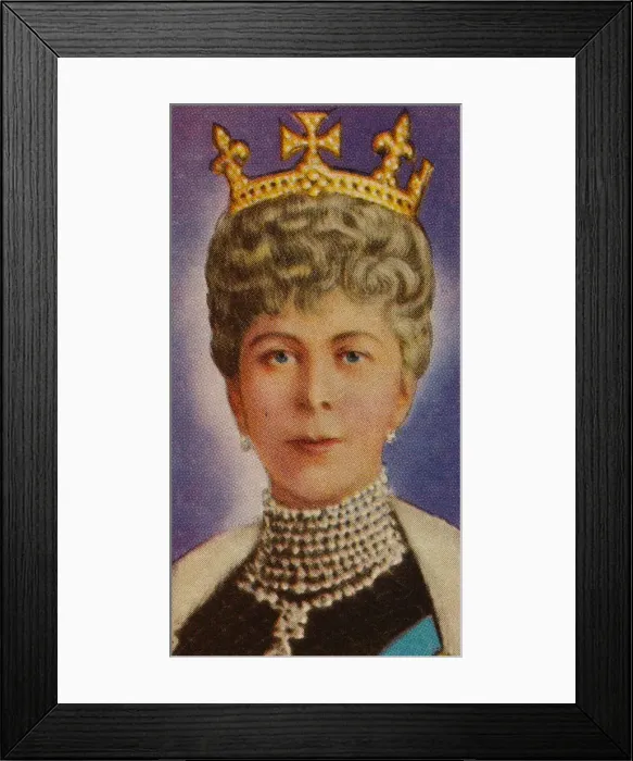 Framed Print : Queen Mary, consort of King George V, at her first State Opening of Parliament, 1911 (1935) Framed Print : Queen Mary, consort of King George V, at her first State Opening of Parliament, 1911 (1935)