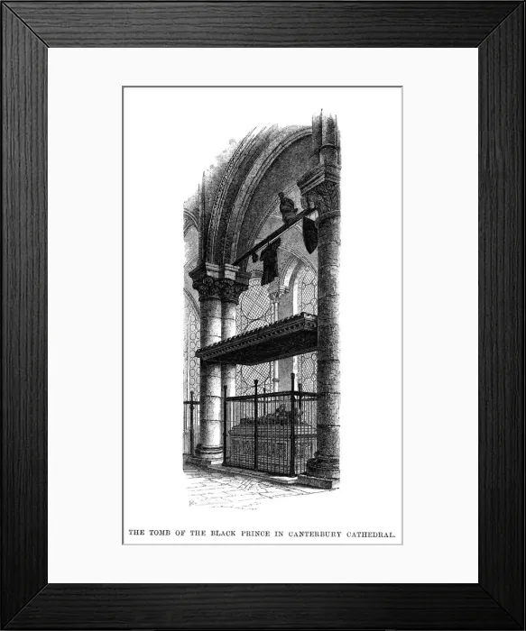 Framed Print : The tomb of Edward, the Black Prince, Canterbury Cathedral Framed Print : The tomb of Edward, the Black Prince, Canterbury Cathedral